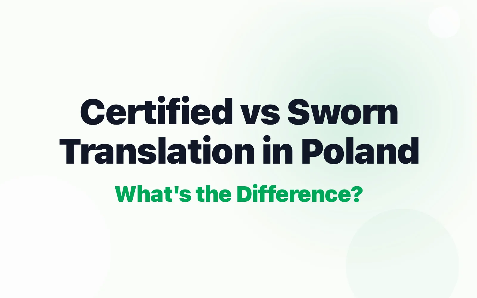 Certified documents reviewed for sworn translation in Poland