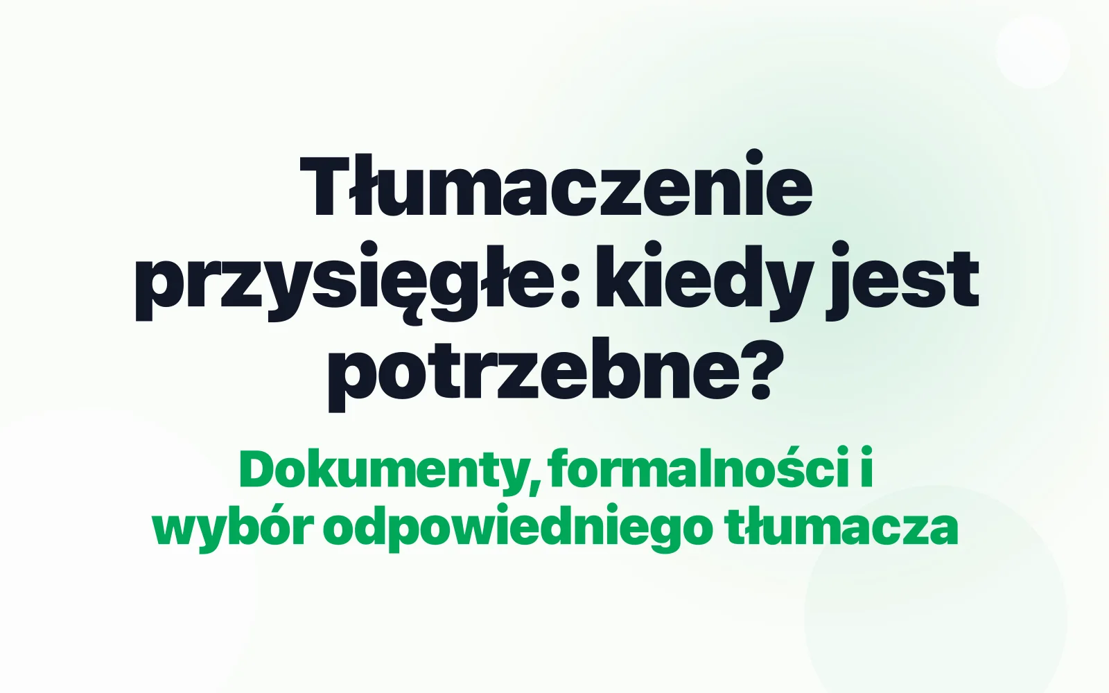 Dokumenty urzędowe przygotowane do tłumaczenia przysięgłego